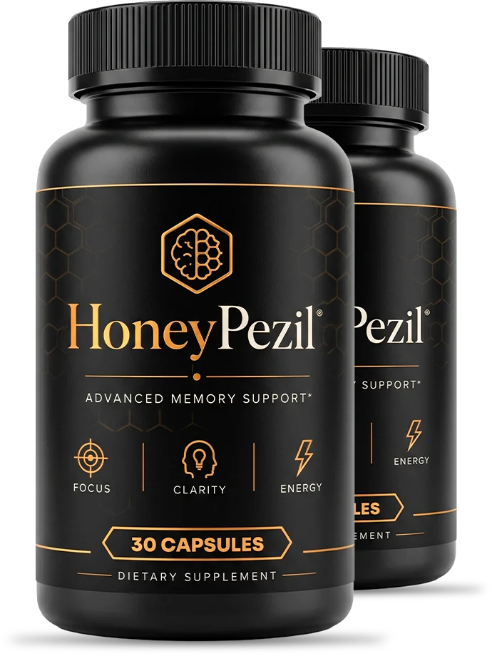 Honeypezil daily wellness capsule bottles